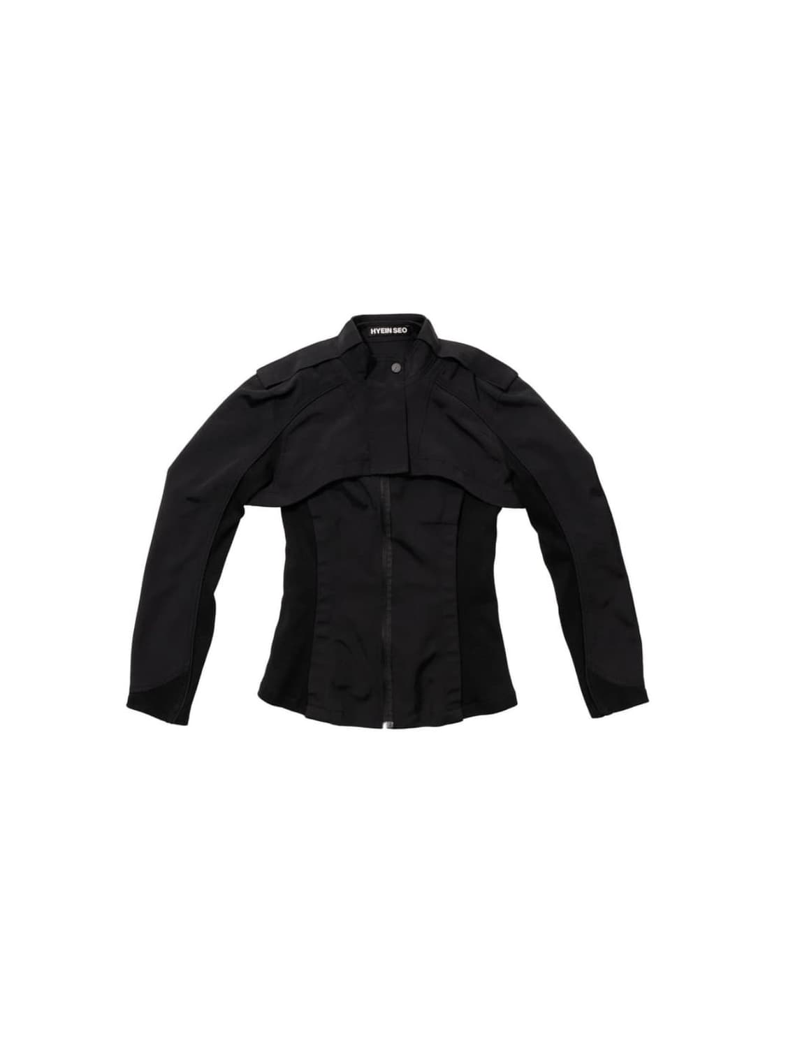 혜인서 더블 레이어 모토 자켓 블랙 상품이미지1