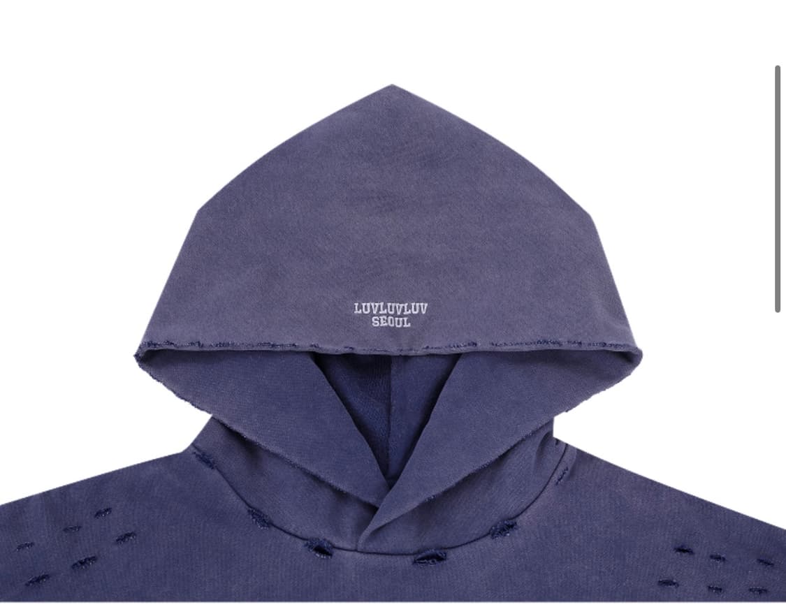 Luvluvluv 빈티지 워싱 후드티 xl 새상품 상품이미지3