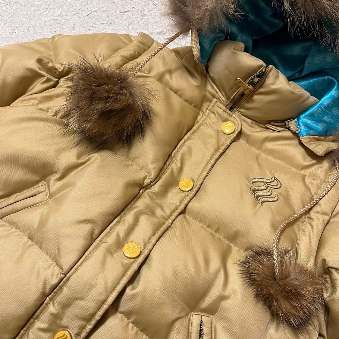 아무로나미에 후드 다운 점퍼 갸루 울프죠 y2k 상품이미지3