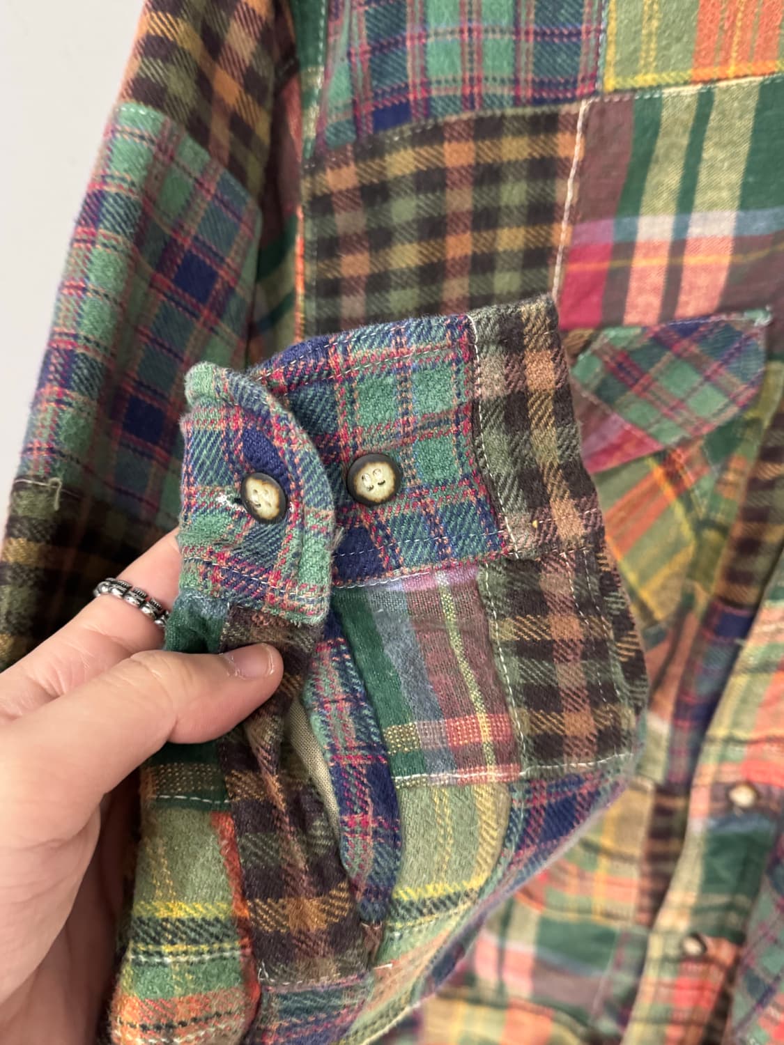 Gavial 패치워크 체크셔츠 상품이미지5