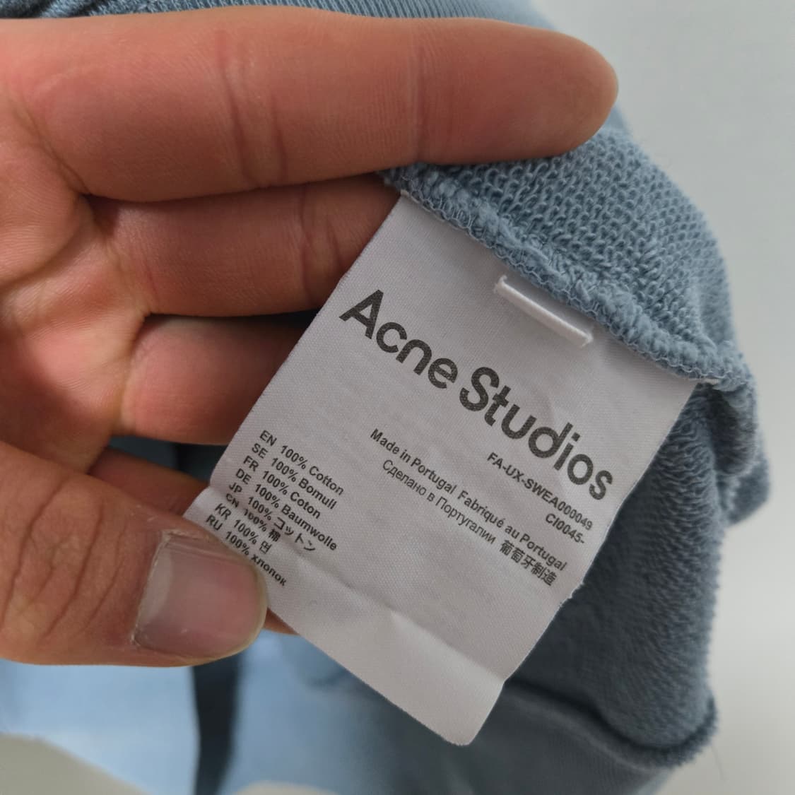 아크네스튜디오 코튼 맨투맨/ 남성 맨투맨/ 여성 맨투맨  상품이미지6