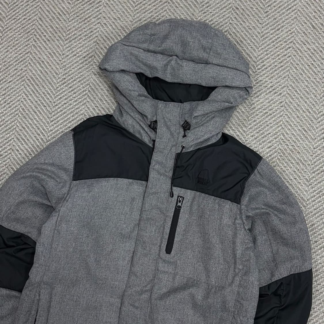 시에라디자인 배색 패딩 v1256 상품이미지3