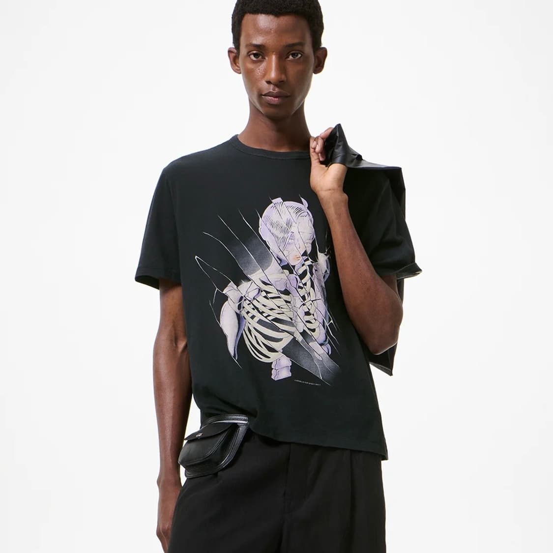 [46,48,50,52]아워레가시 26ss 뉴 박스 티셔츠/블랙 상품이미지1