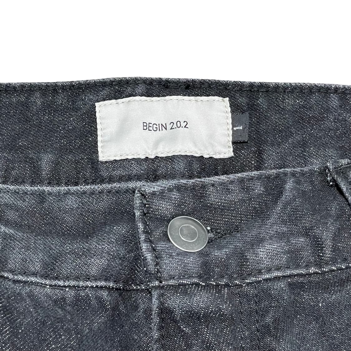 [30] 비긴202 블랙 워싱 와이드 데님 벌룬팬츠 상품이미지2