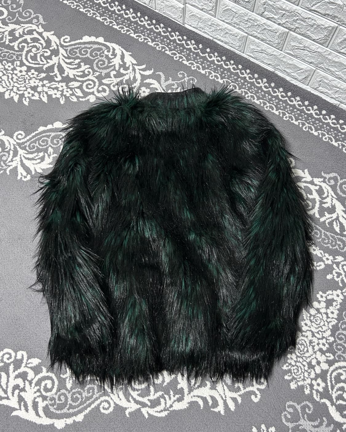 발망 h&m 레더 라이닝 퍼 자켓 상품이미지6