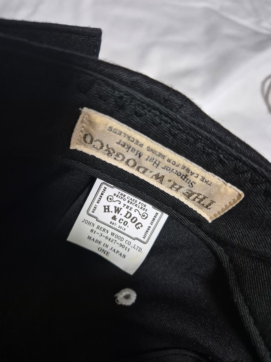 h.w.dog&co 도그앤코 볼캡 판매합니다. 상품이미지5