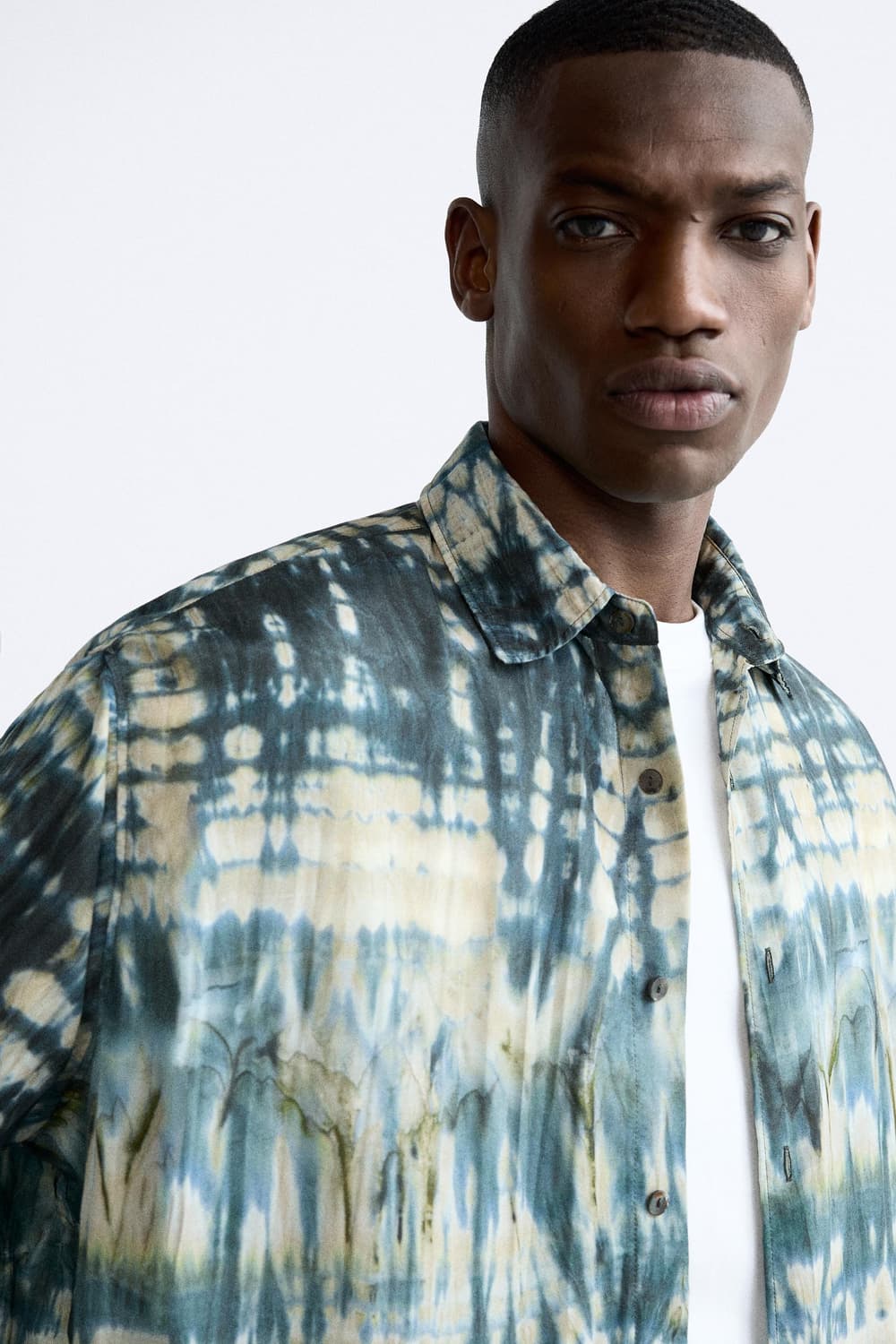 자라/ 타이다이 프린트 셔츠/ XL 상품이미지3