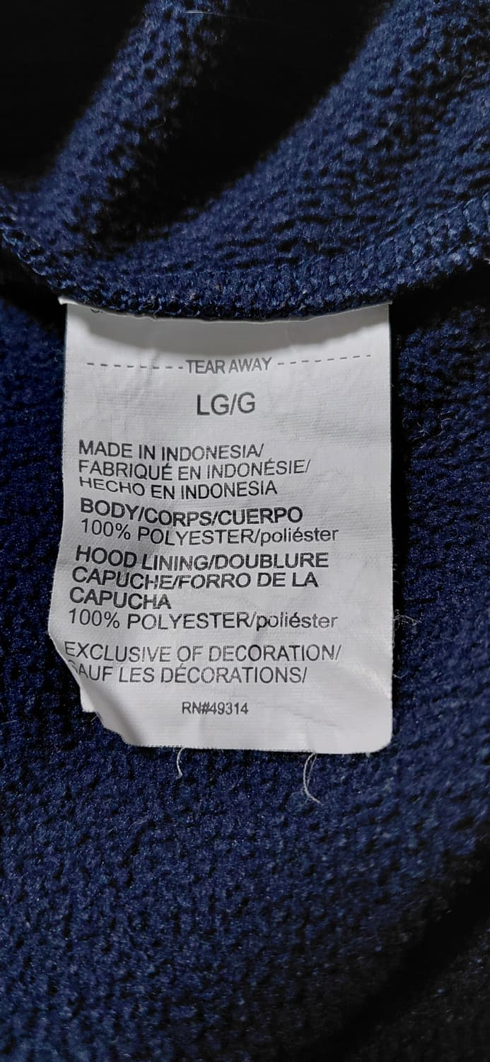 언더아머 Notre Dame 기모 후드티 L 네이비 상품이미지6