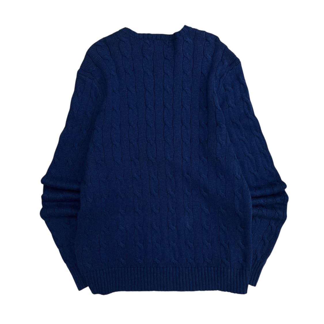 폴로 랄프로렌 블루포니 블루 꽈배기 니트 M 상품이미지3