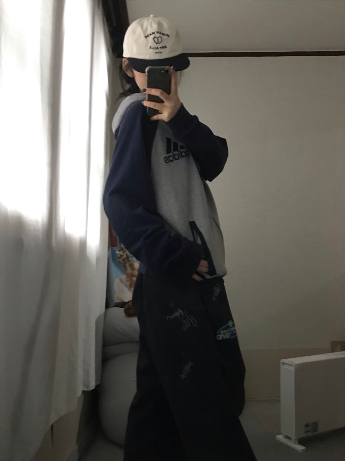 아디다스 네이비 그레이 나그랑 후드집업 상품이미지5