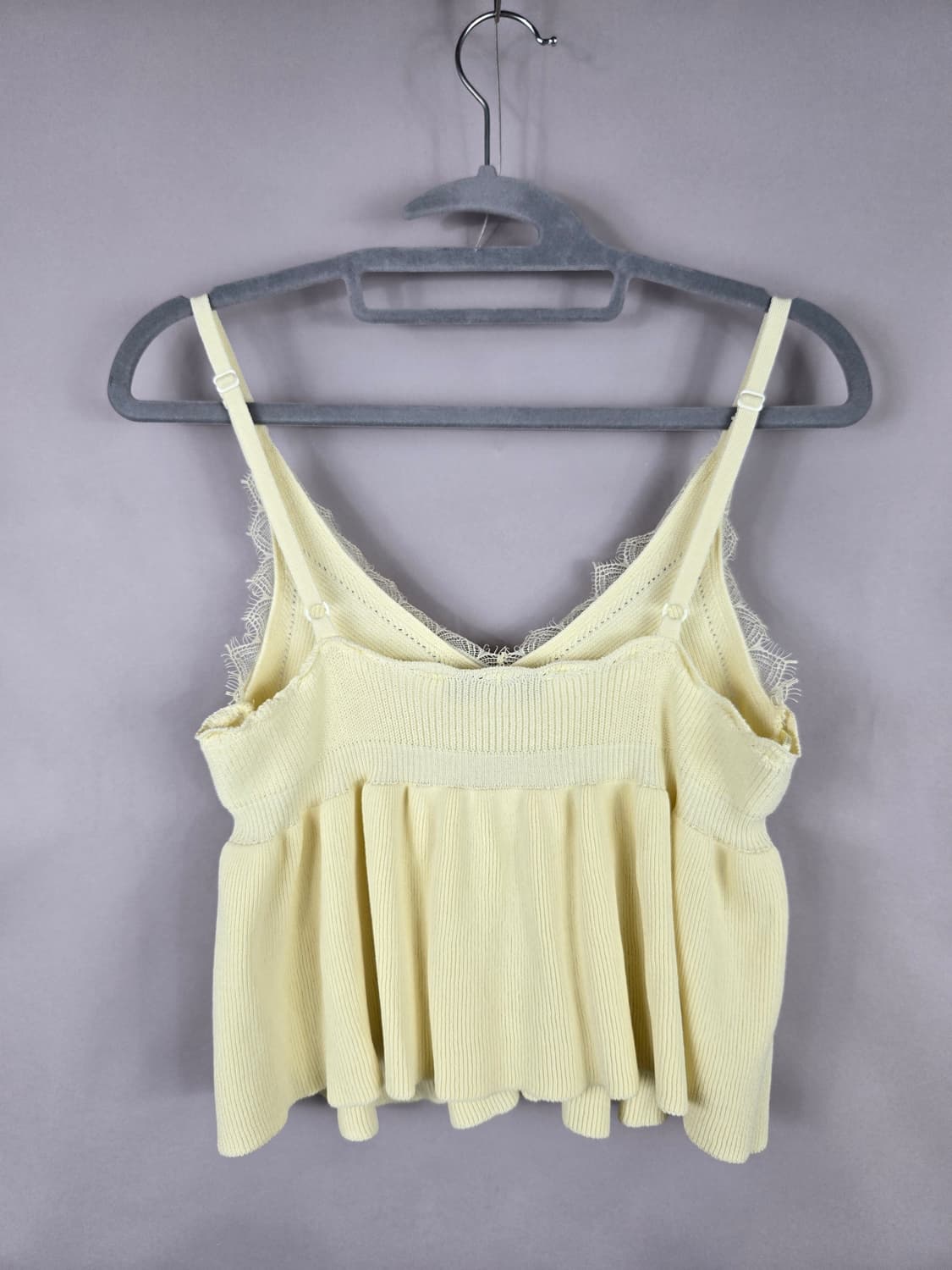 [무료배송]자라 L 여성 레이어드 니트 크롭 뷔스티에 나시 조끼 상품이미지4