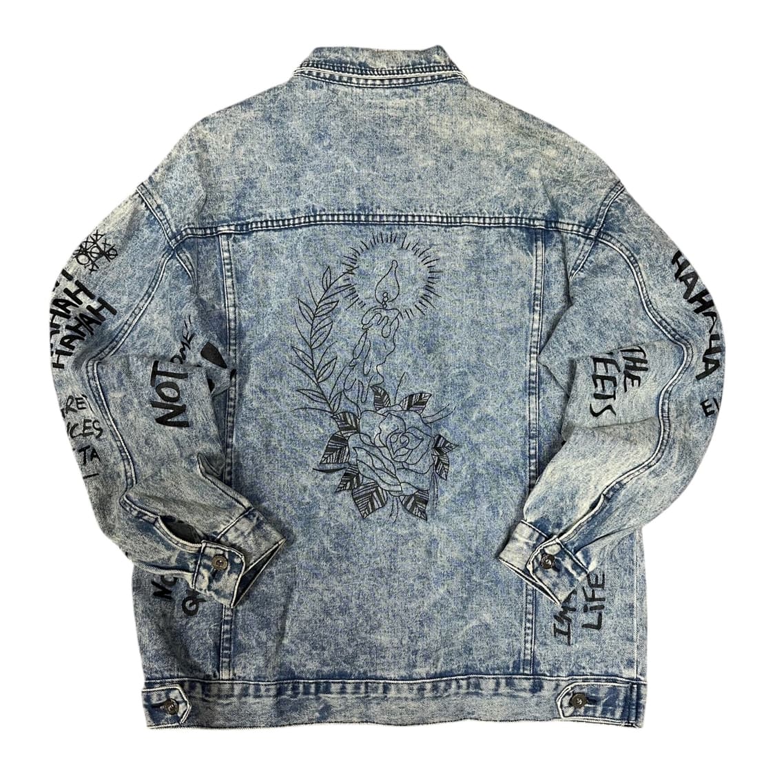 ✨ (바배) 레터링 데님 자켓  상품이미지2