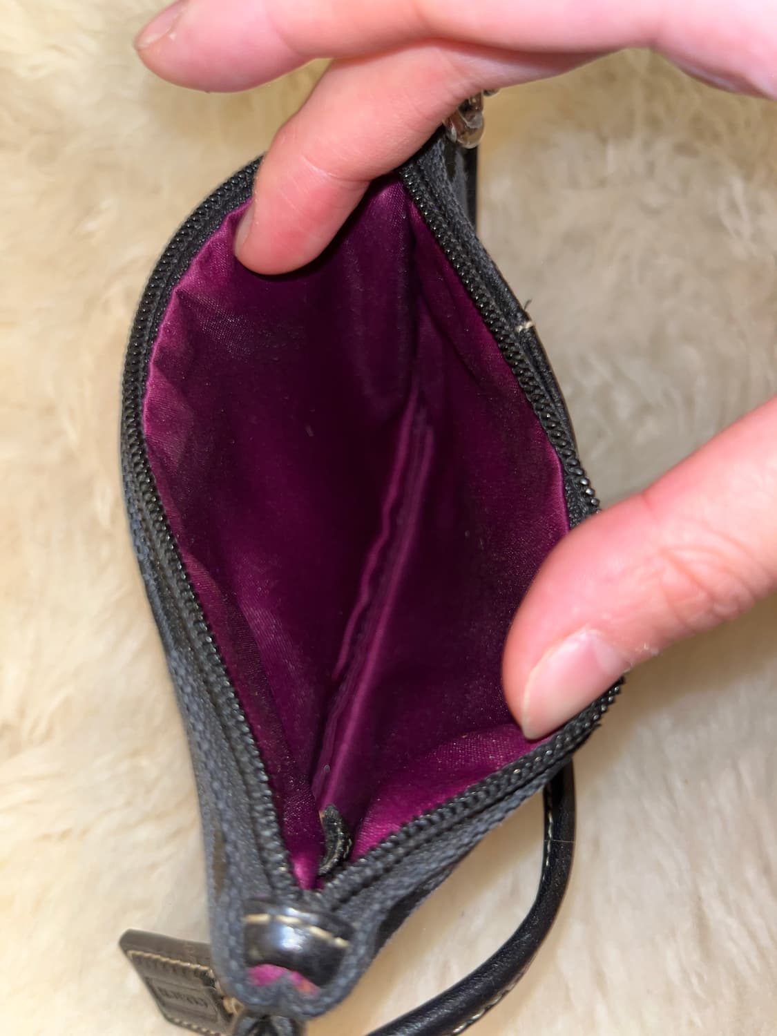 Coach Mini Black Wallet 상품이미지6