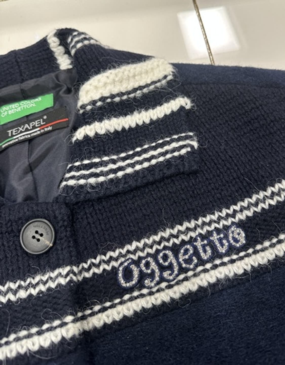 새/공홈판매중) 베네통 루브르 모혼방 자켓  상품이미지8