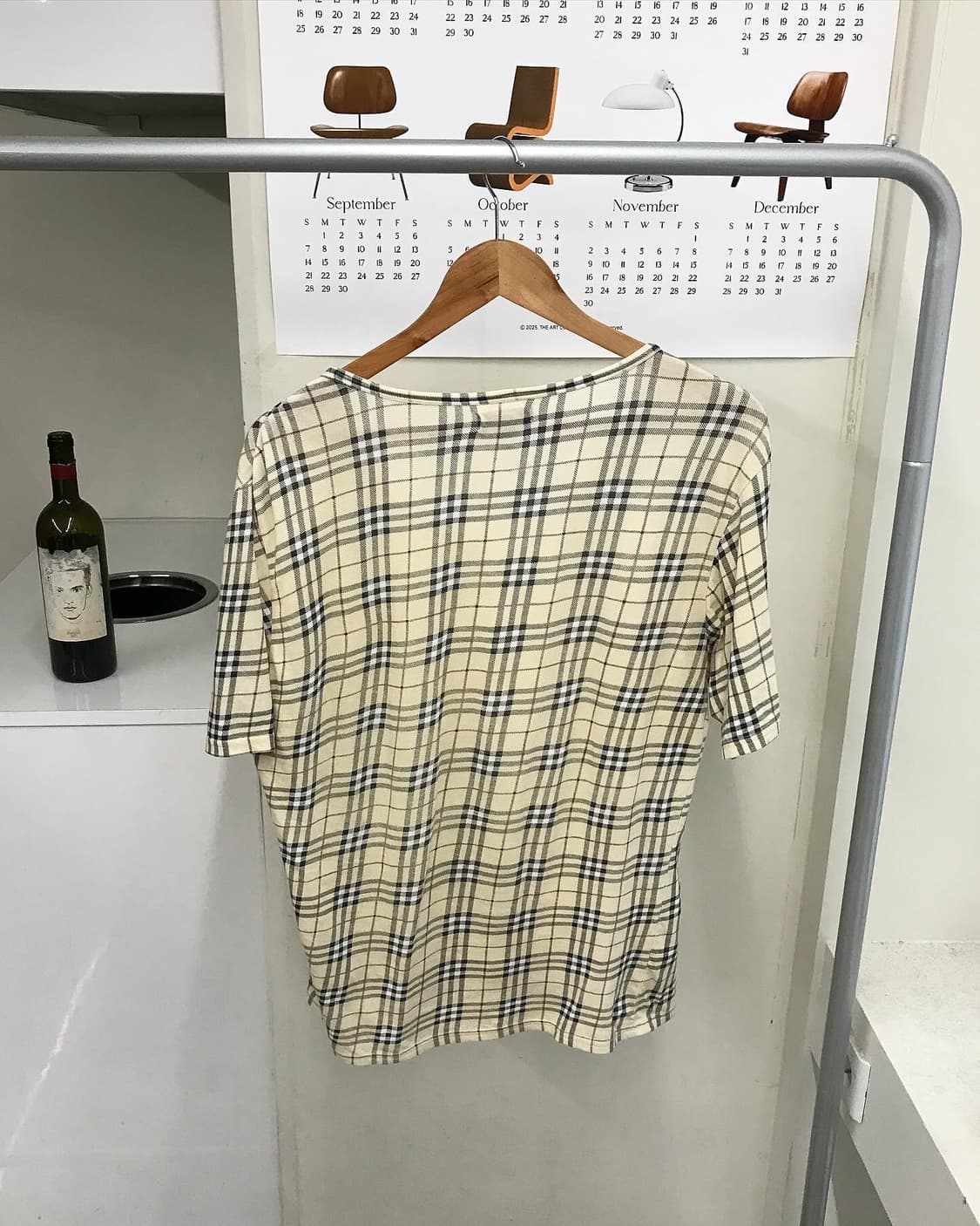 버버리 로고 노바체크 브이넥 반팔티 상품이미지9