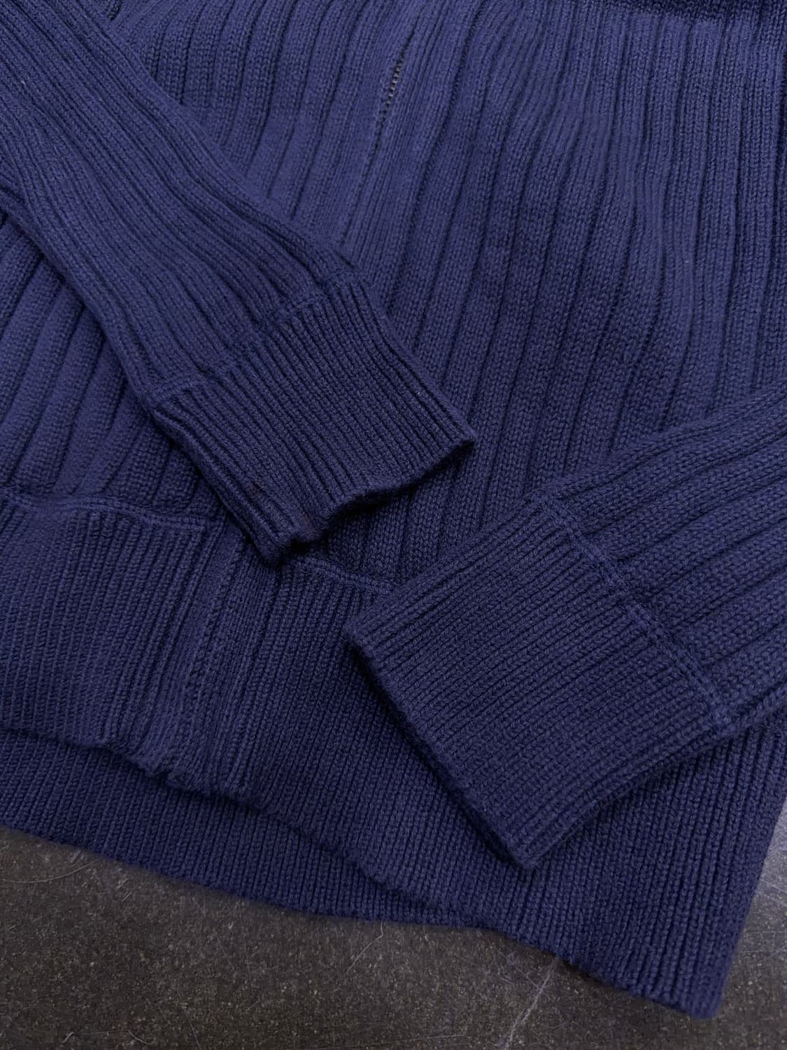 타미힐피거 니트 집업 니트 가디건 자켓 네이비 S 상품이미지5