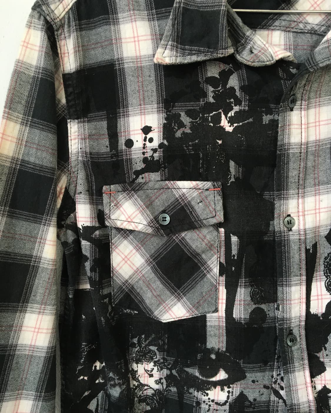 Printing check pattern shirt 상품이미지4