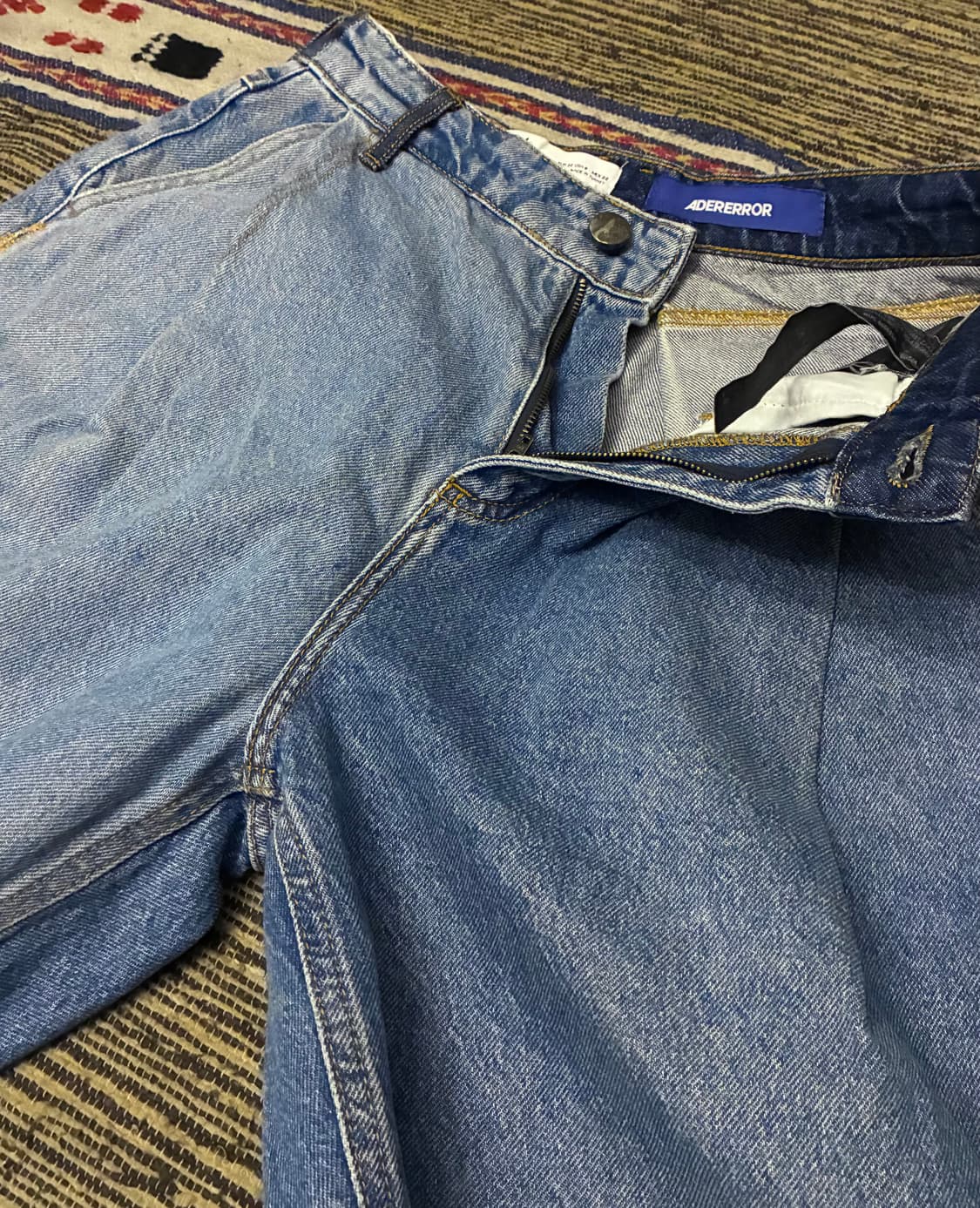 (26~28)Ader zara 자라 x 아더에러 베럴 레그 진 데님 블루 상품이미지2