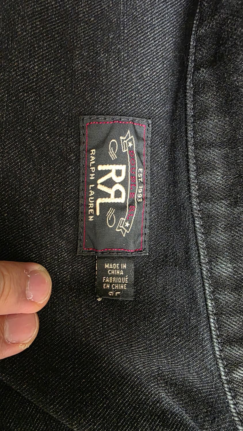 RRL 더블알엘 3세대 흑청 데님 트러커 상품이미지4