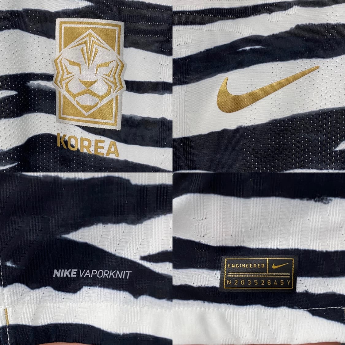 나이키 20-22 축구대표팀 지급용 베이퍼니트 어웨이 유니폼 상품이미지4