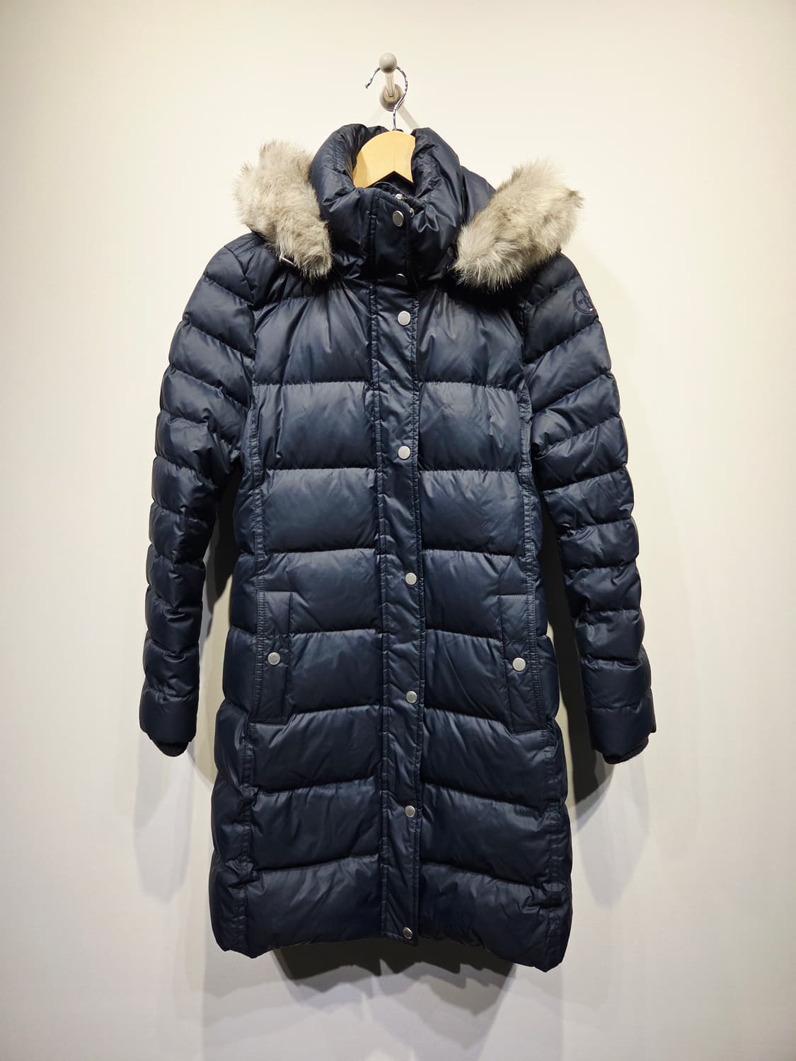 타미힐피거. 여자 네이비 다운 롱 패딩_M 상품이미지1