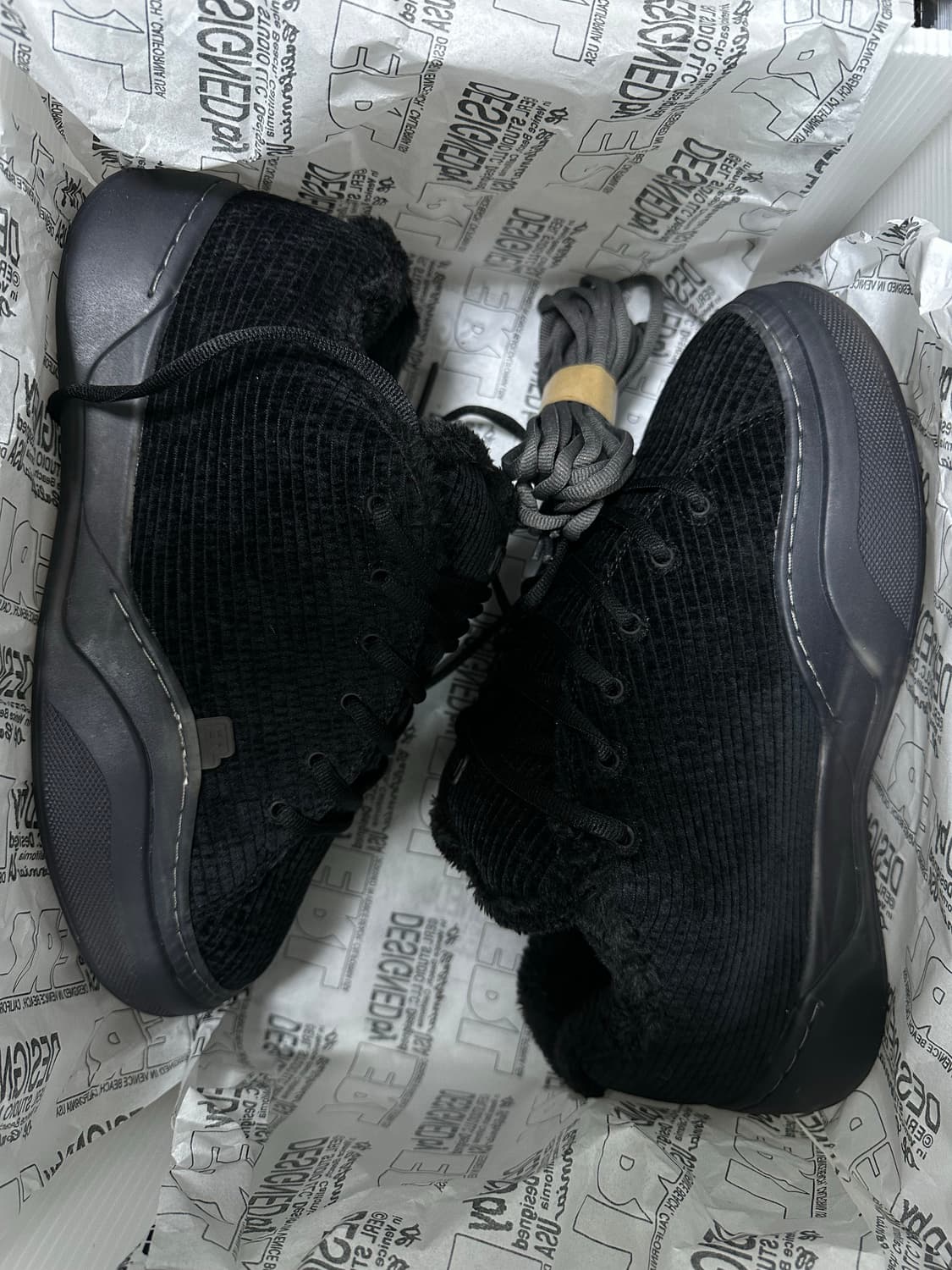 ERL 코듀로이 뱀프 블랙 상품이미지3