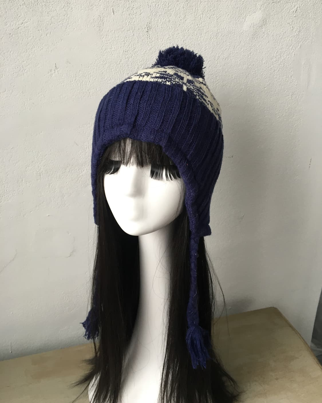 pom snow pattern beanie 상품이미지2