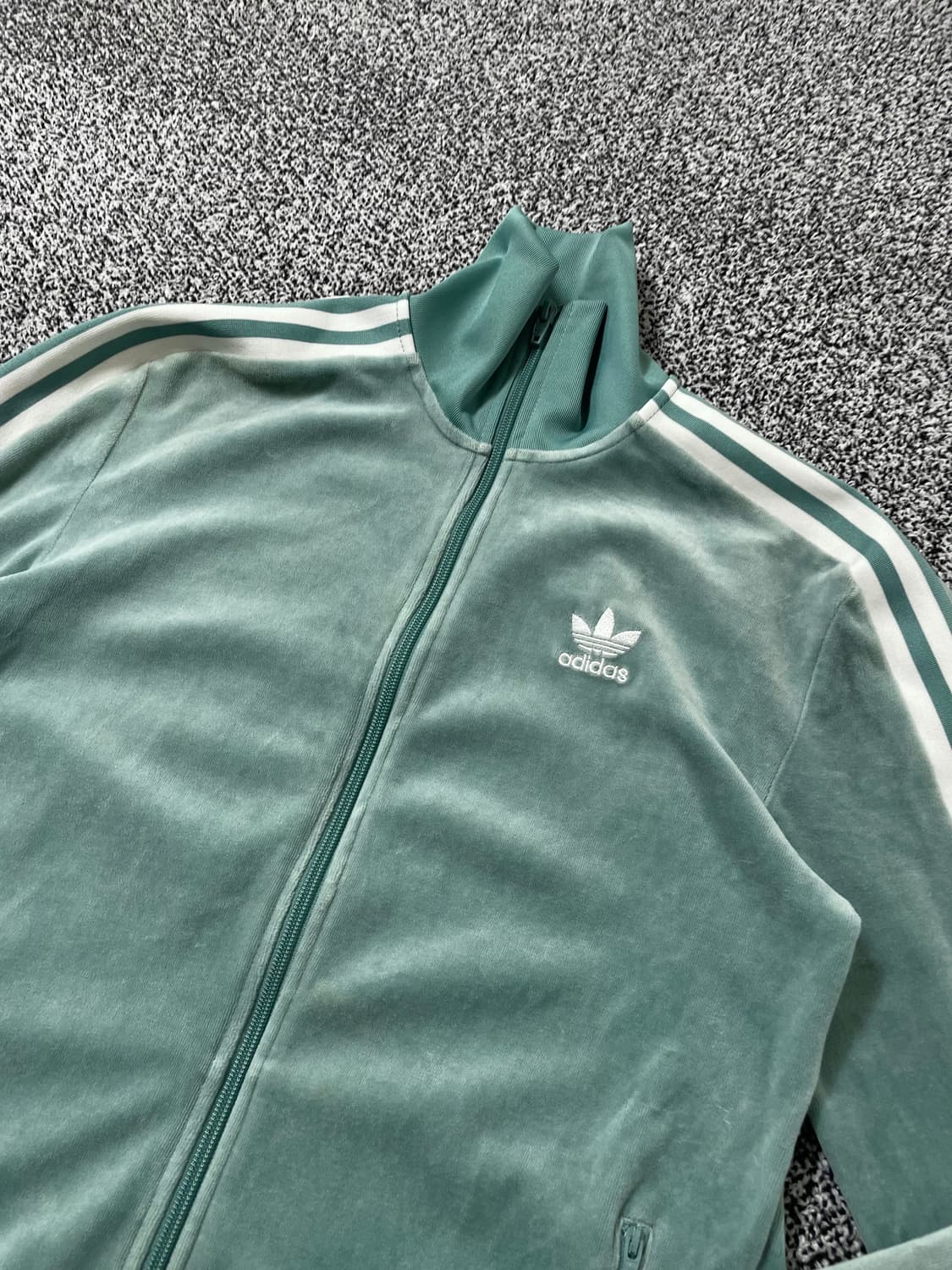 빈티지9. 아디다스 오리지널스 벨루어 벨벳 코지 트랙탑 져지 자켓 상품이미지2