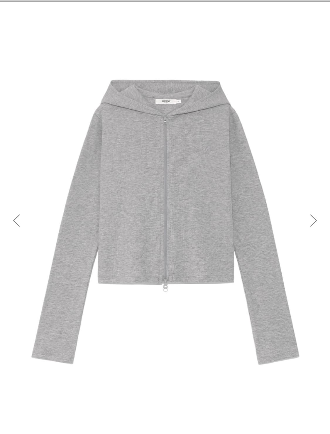 글로니(glowny) essential rib zip up 에센셜 집업 상품이미지1