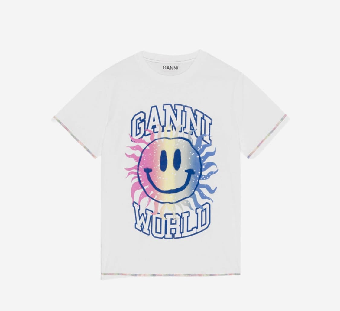 Ganni 스마일리 반팔티 S 상품이미지1