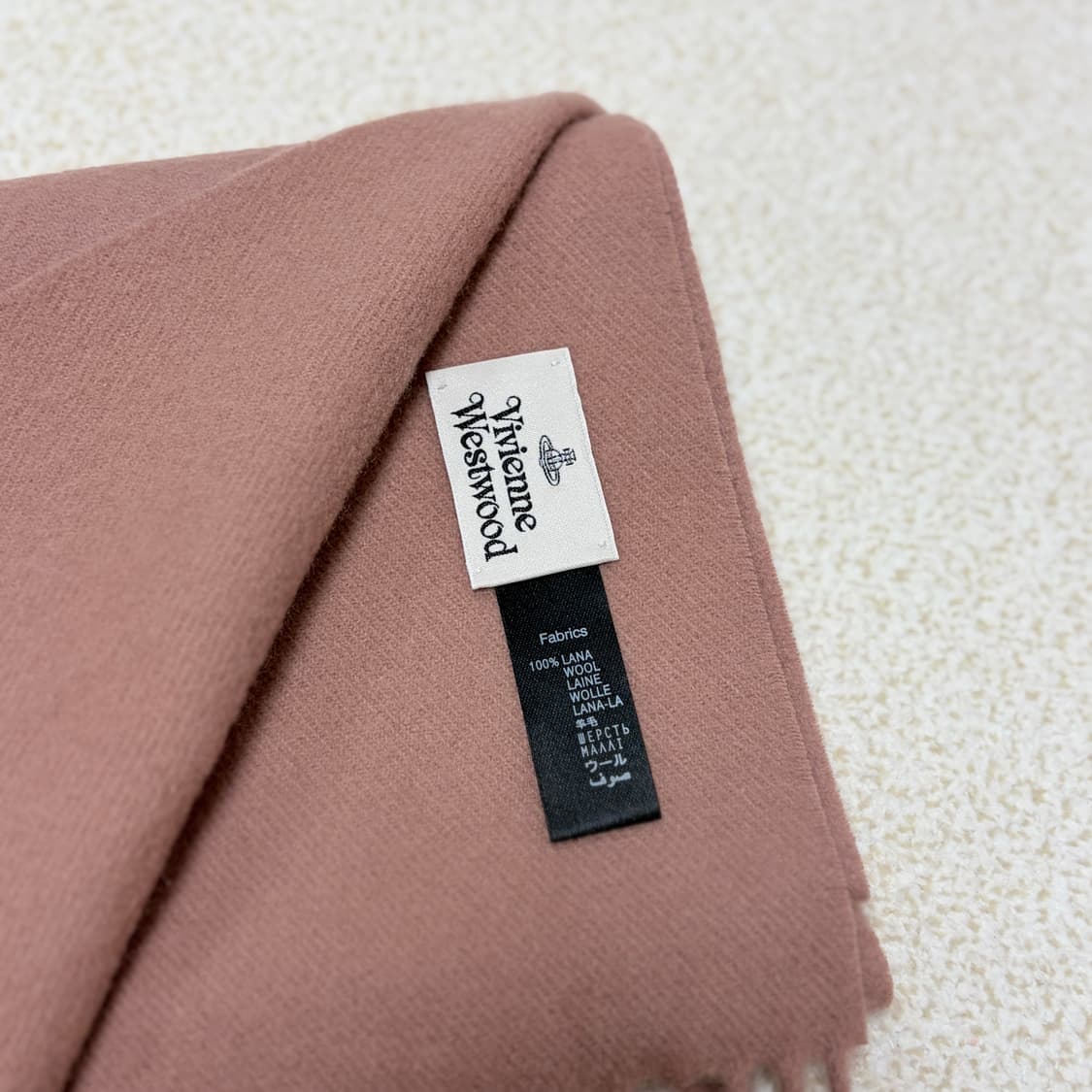 비비안웨스트우드 핑크 울 머플러 상품이미지5