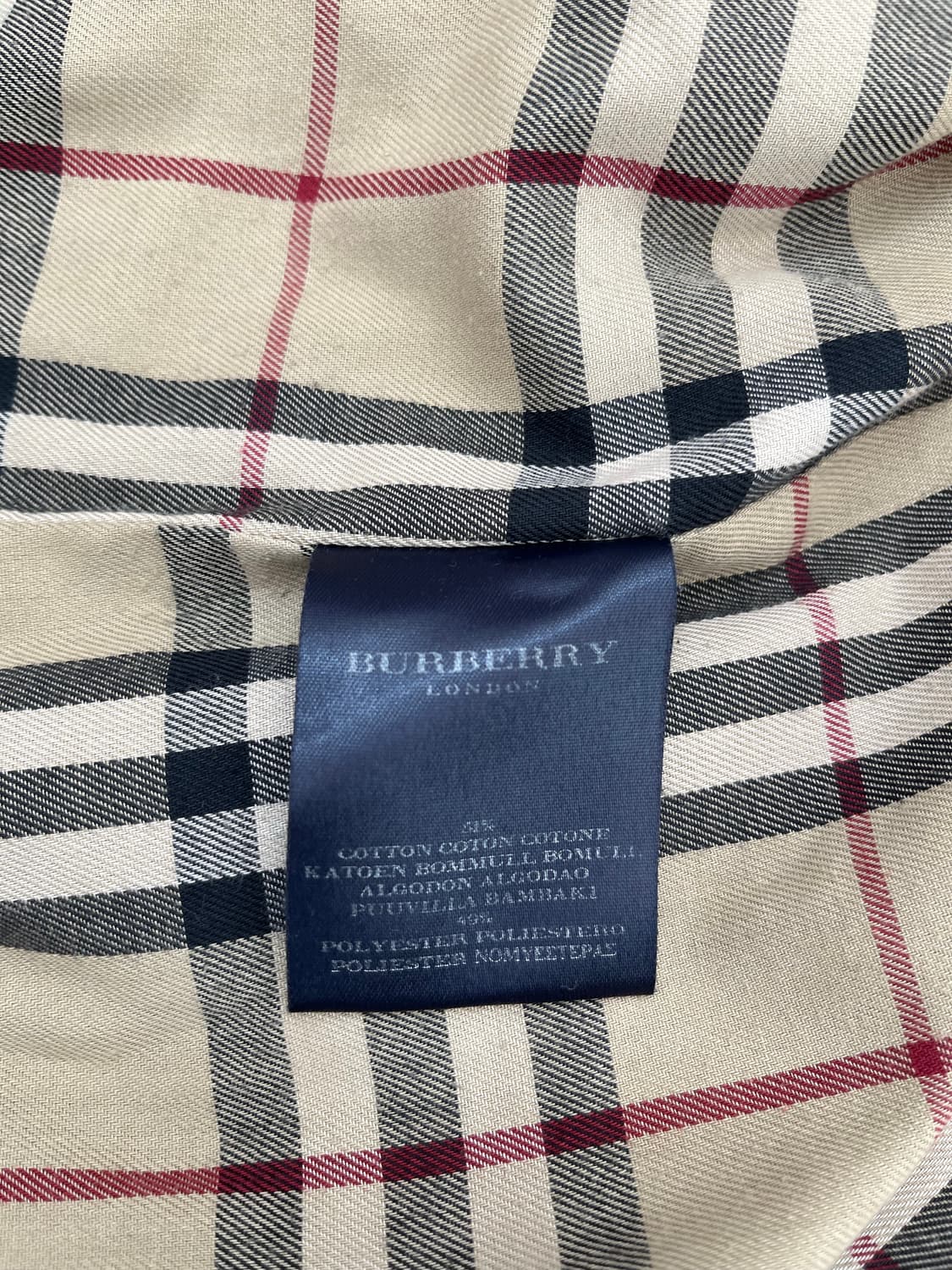 버버리 런던 네이비 코트 46(S) 상품이미지6