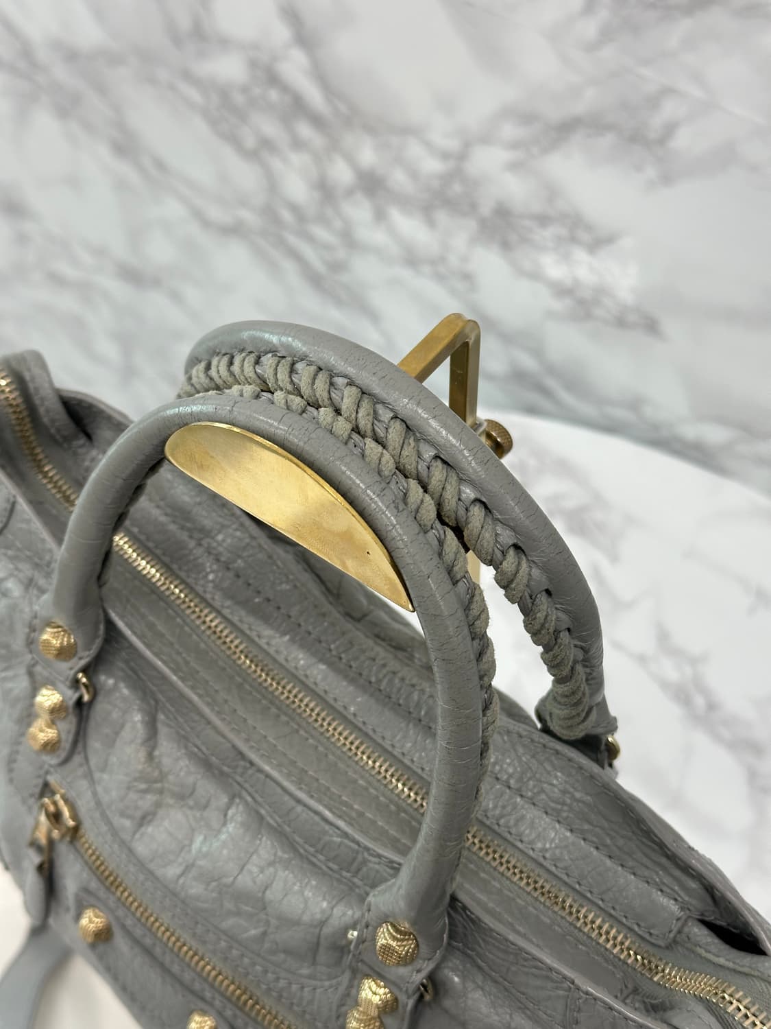 발렌시아가 모터 시티백 그레이 상품이미지6