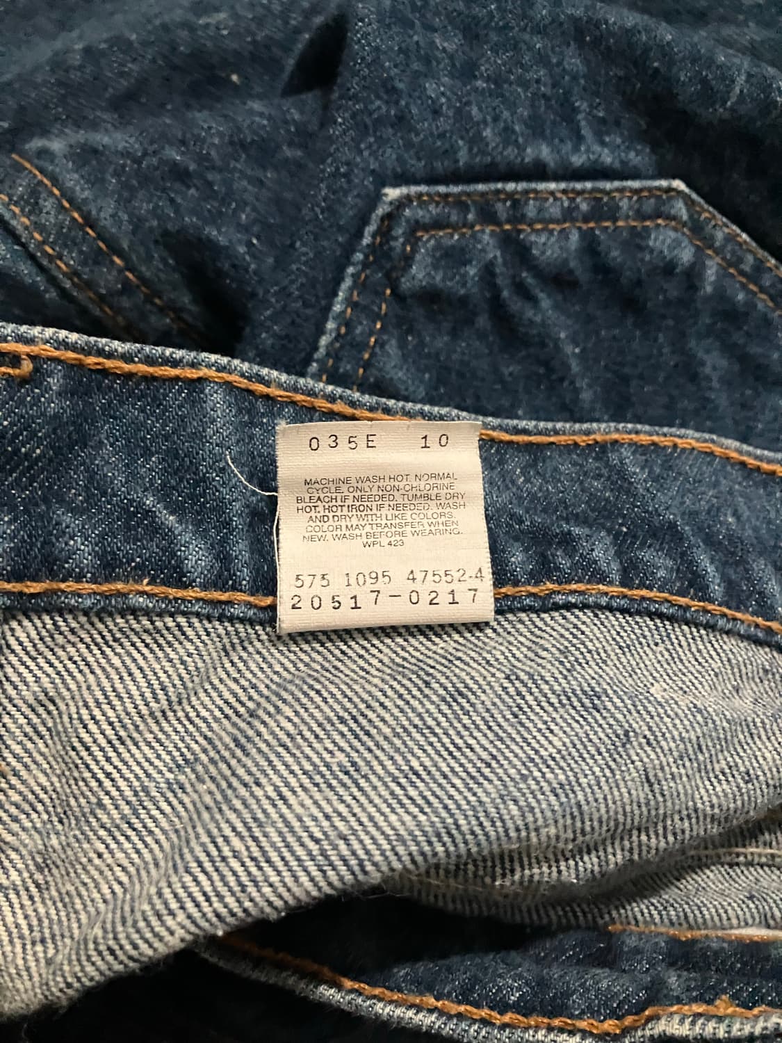 🇺🇸 90s USA 빈티지 리바이스 517 부츠컷 데님 팬츠 상품이미지7
