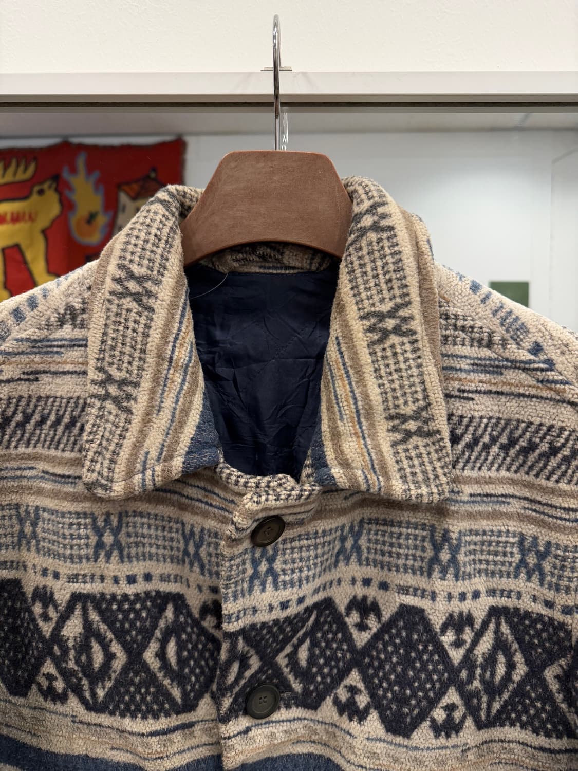 00s Vtg 빈티지 에스닉 울 자켓 상품이미지2