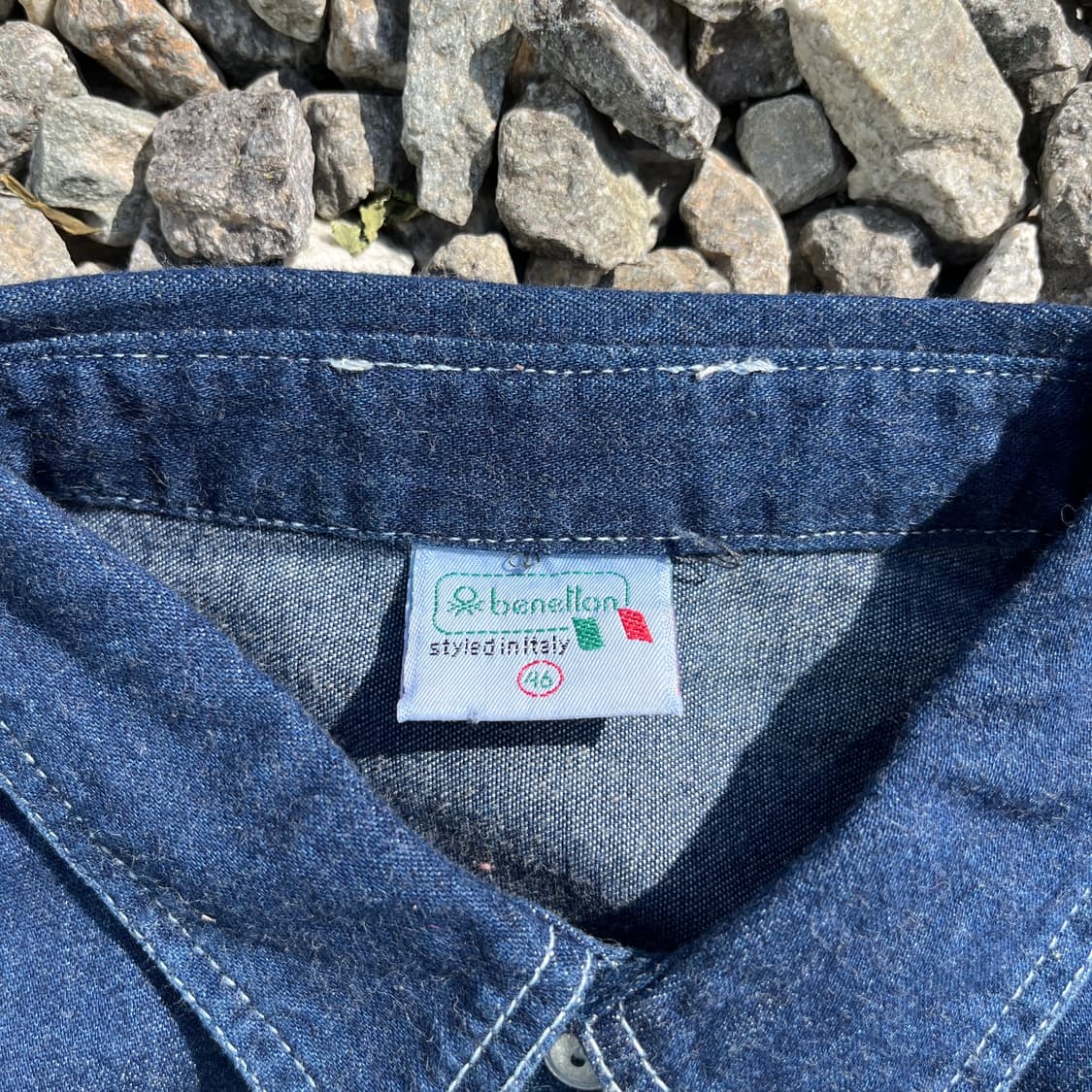 ITALY 베네통 데님 셔츠 (실측확인) 상품이미지3