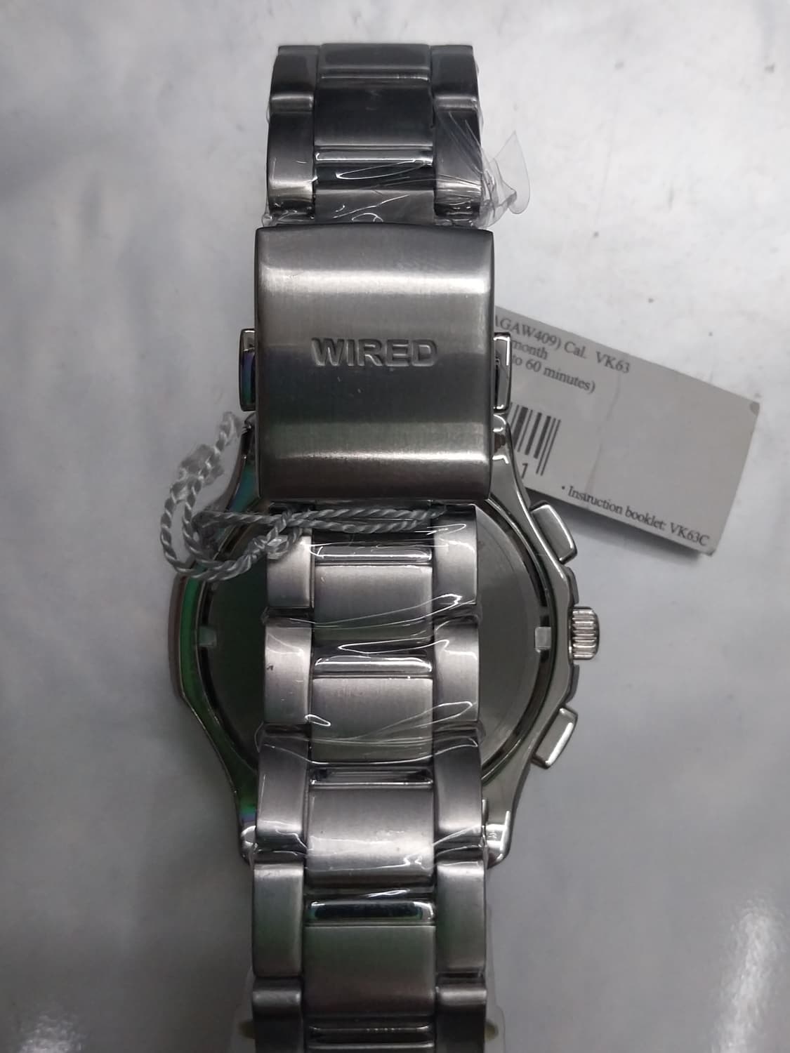 (새상품) seiko 와이어드 크로노그래프 메탈 시계 상품이미지4