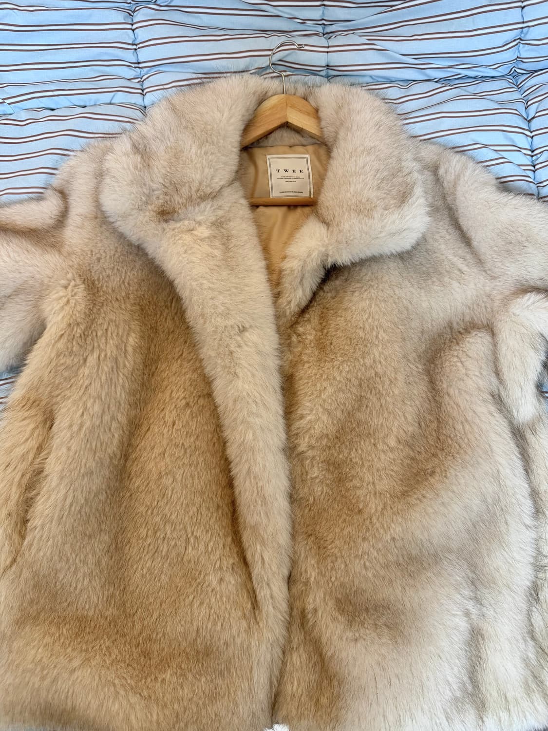 TWEE 트위 폴튼 하이넥 소프트 퍼자켓 상품이미지2