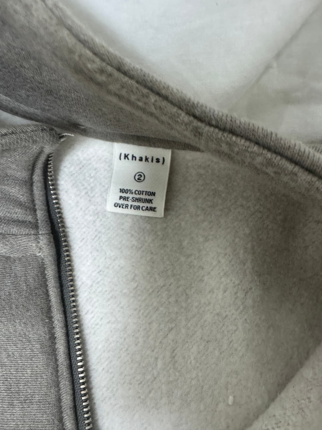 카키스 하프집 풀오버 세이지 상품이미지2