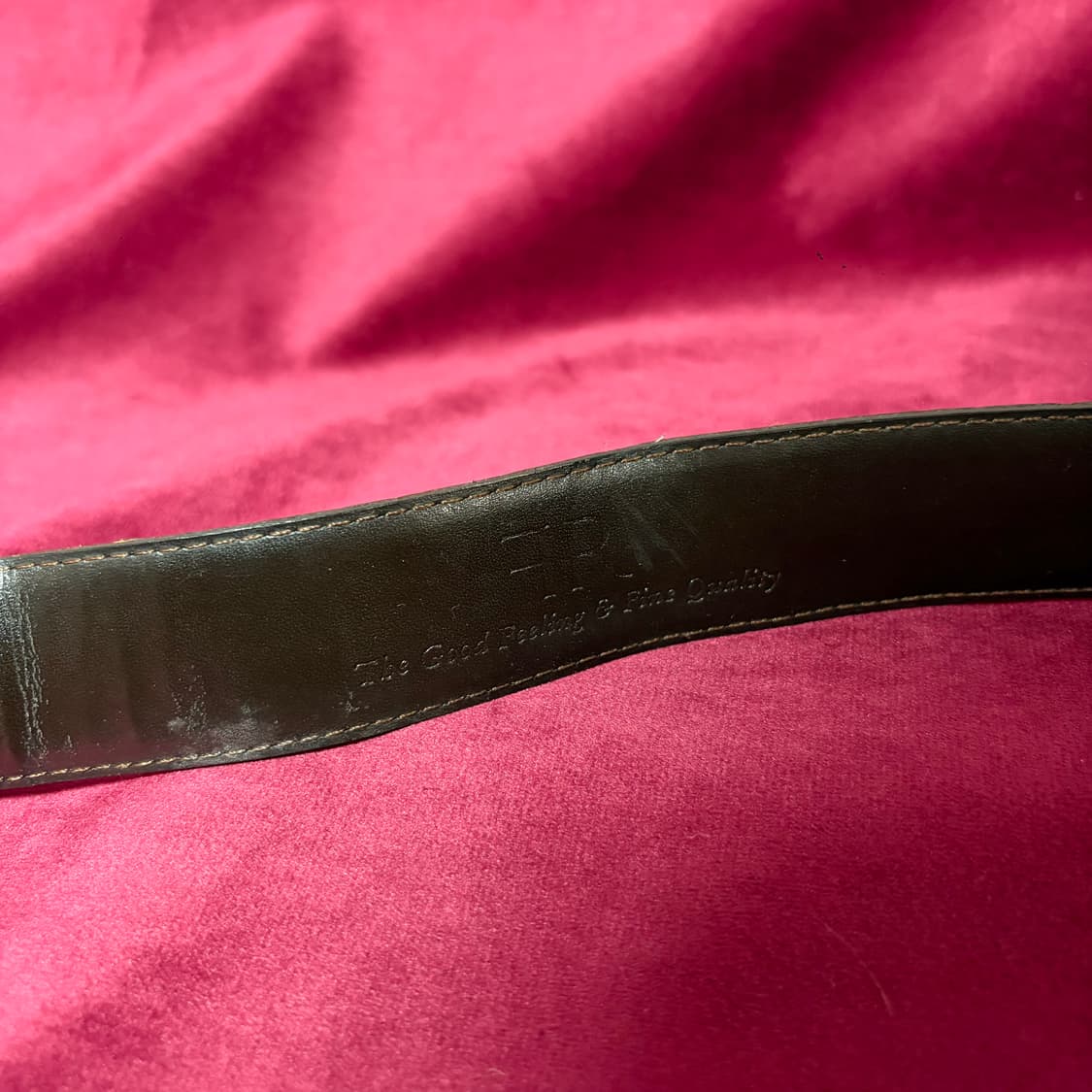 빈티지 리얼 레더 다크 브라운 벨트 상품이미지6