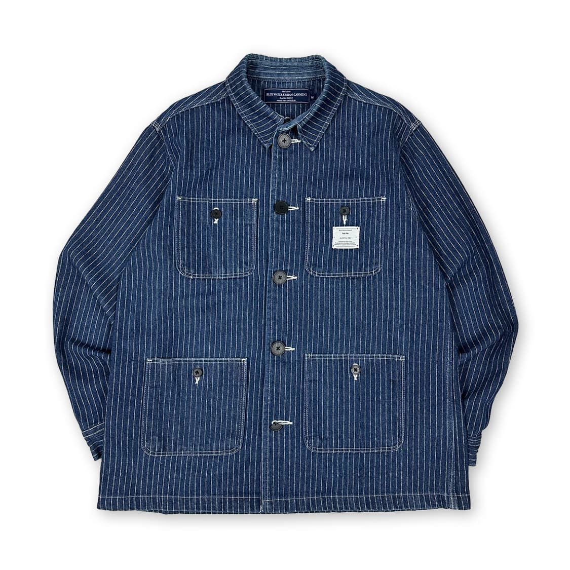 블루워터어반가먼트 스트라이프 데님 자켓 상품이미지1