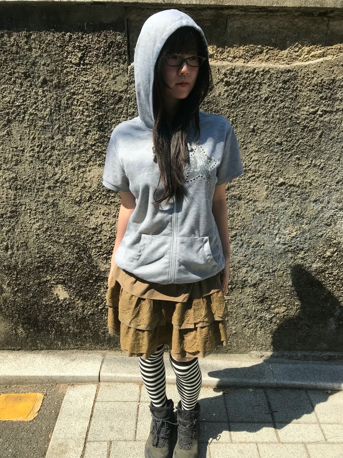 vintage brown lace skirt 상품이미지3