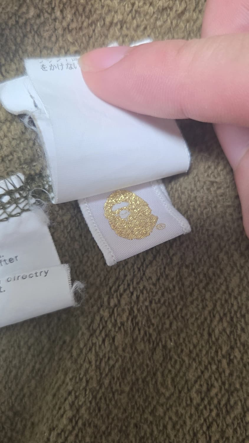 베이프 후드집업 녹계 L 상품이미지3