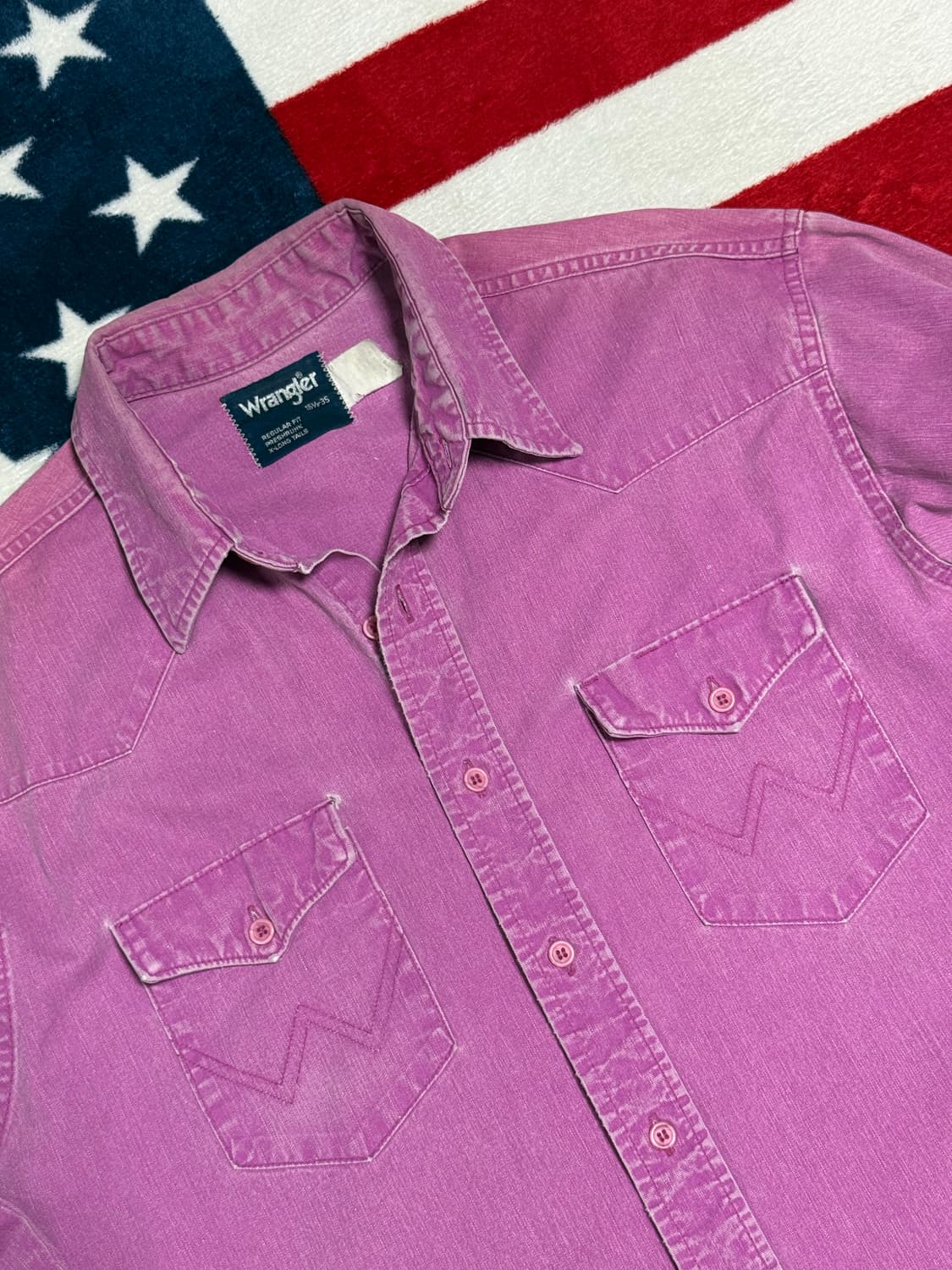 랭글러 웨스턴셔츠 90s Wrangler western shirt 빈티지 상품이미지7