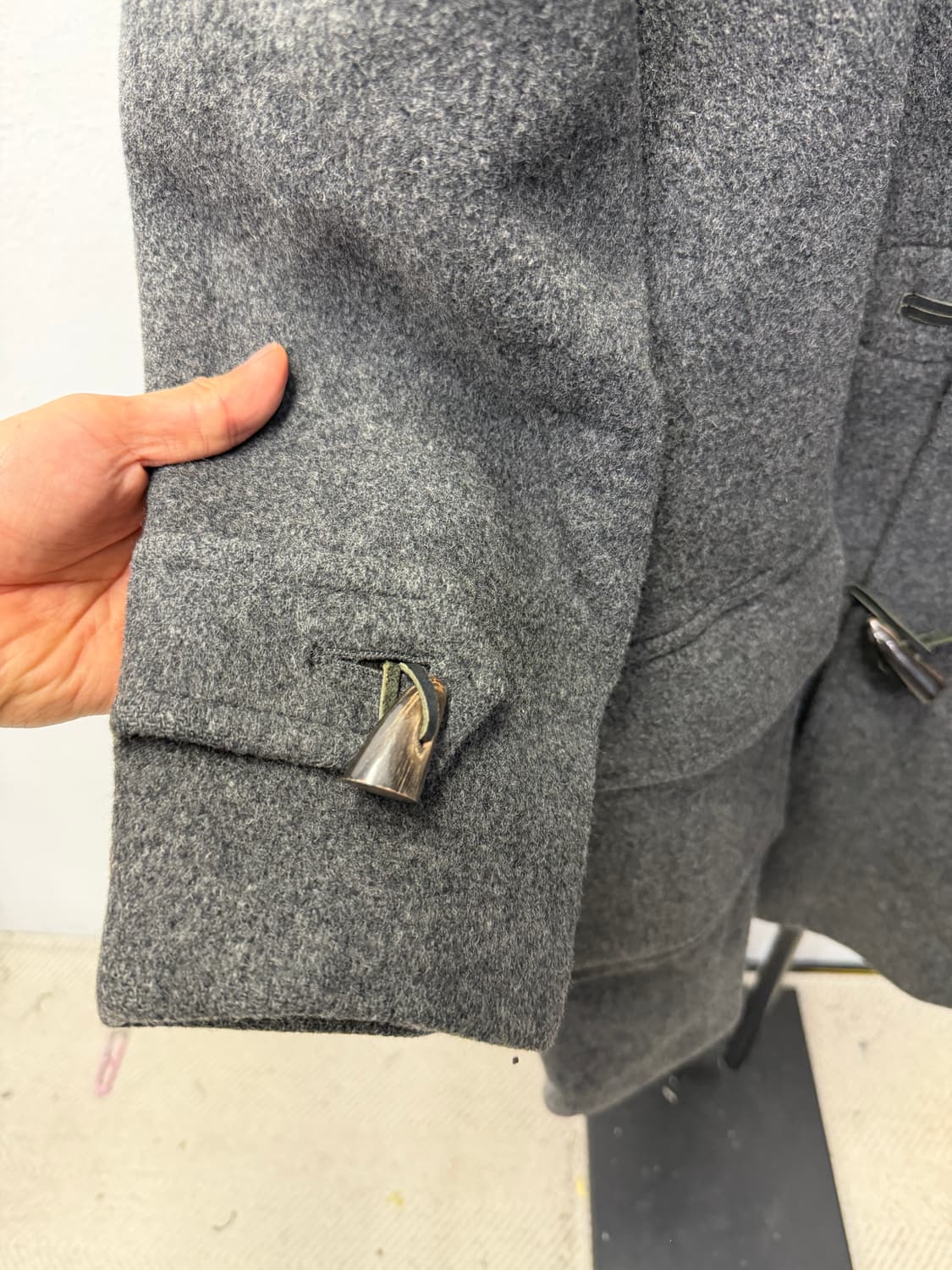 정품) 버버리 여성 루즈핏 그레이 떡볶이 더플 코트 66-77 상품이미지2