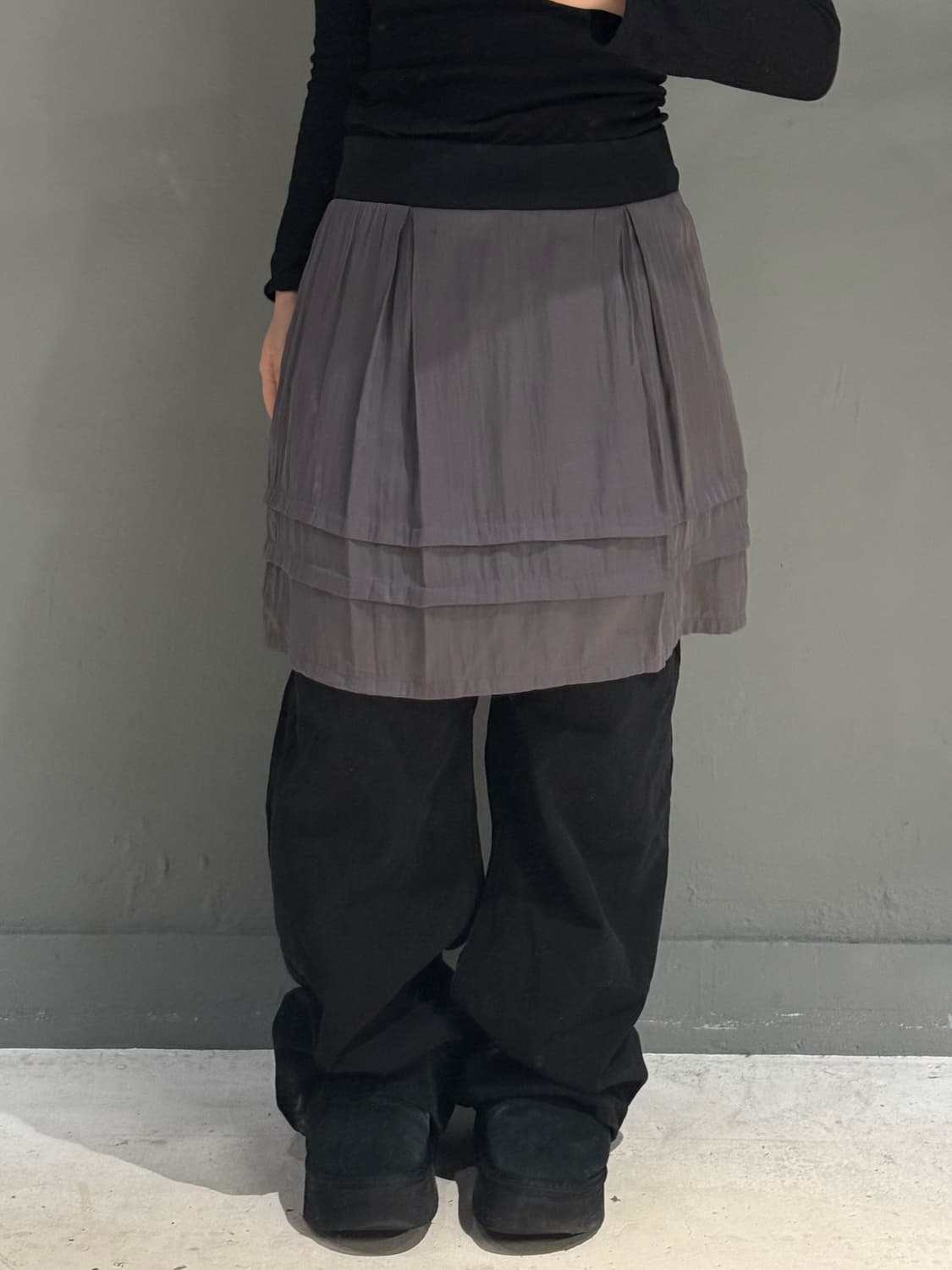 banding detail line point skirt 상품이미지1