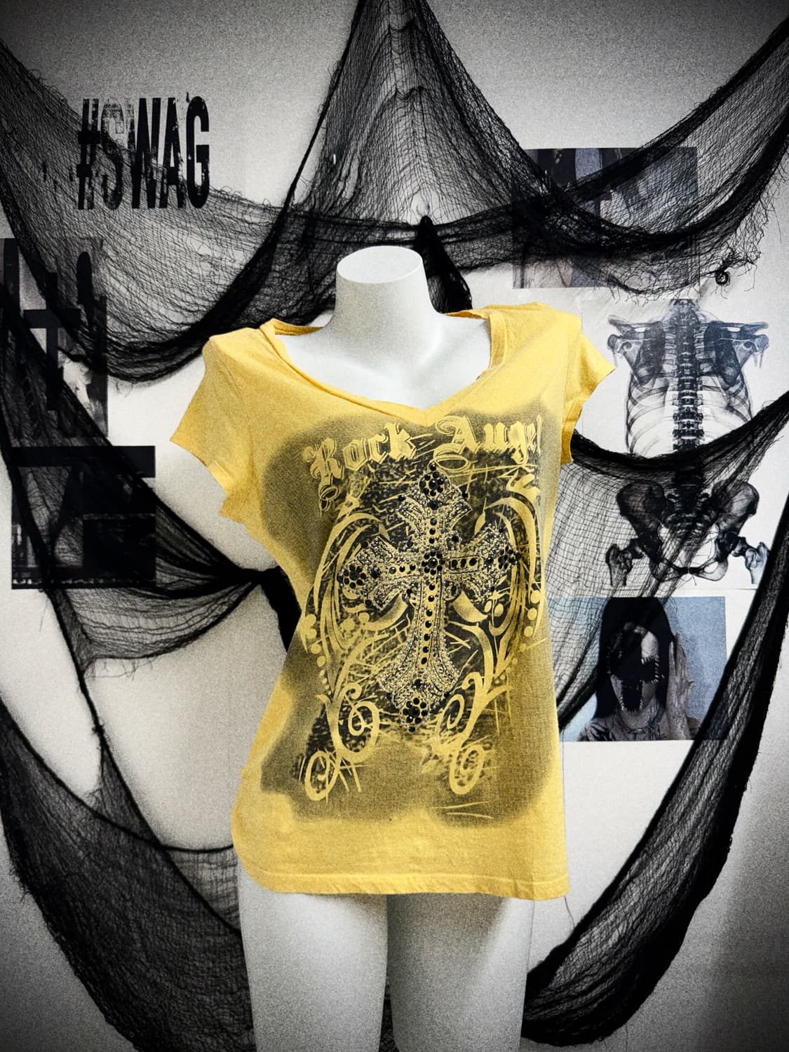 00s cross beads printing halfsleeve 상품이미지1