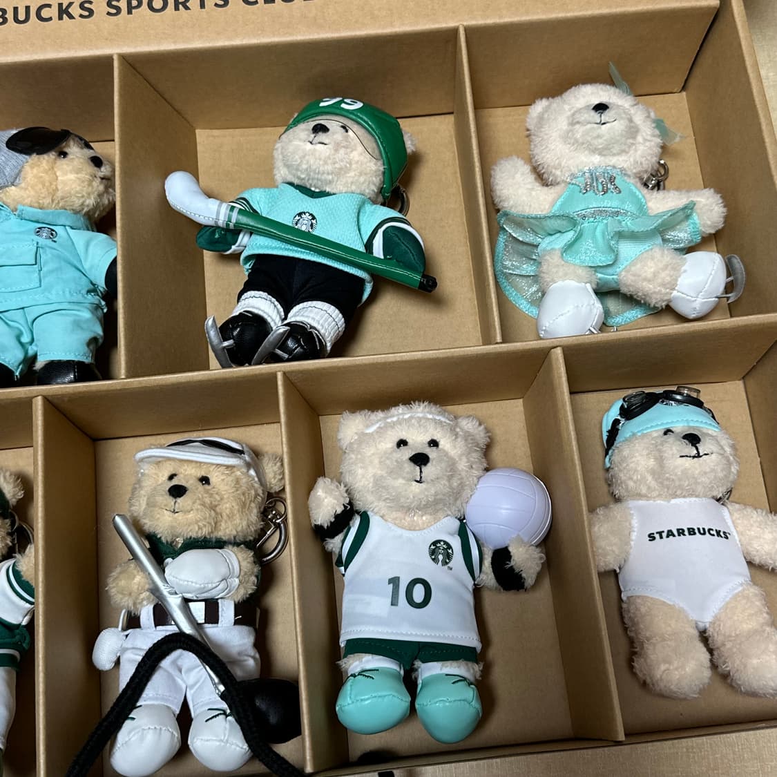 스타벅스 스포츠클럽 베어리스타 키체인 세트 1, 2 상품이미지10