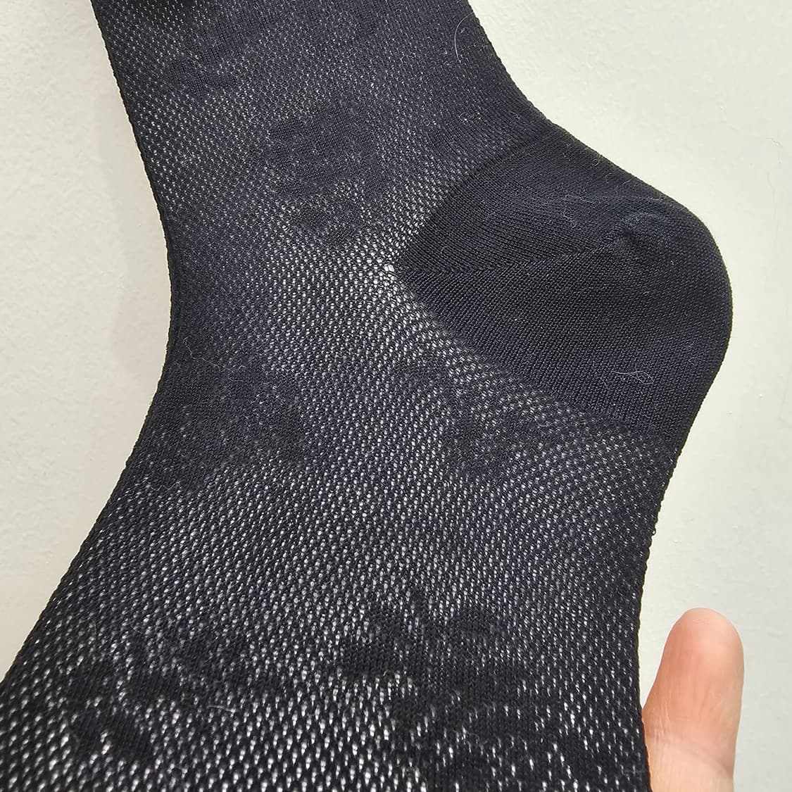 일본산 플라워 패턴 시스루 블랙 삭스 상품이미지4