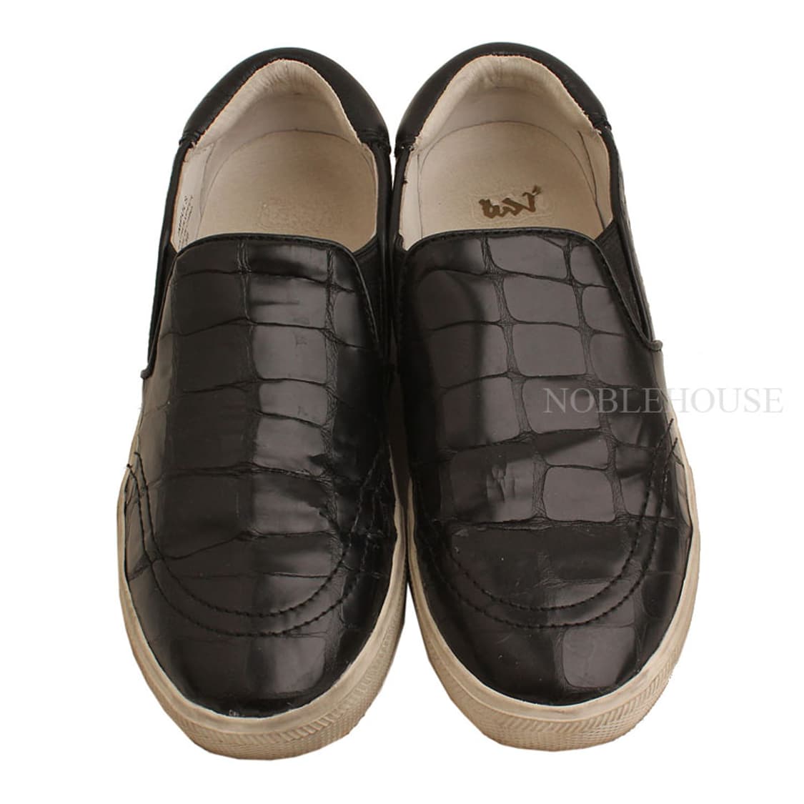 아쉬 블랙 와니패턴 레더 슬립온 36 상품이미지2